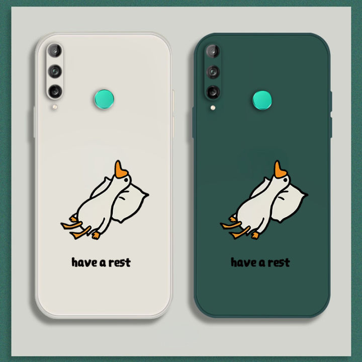 เคสโทรศัพท์-เคส-huawei-p30-p20-lite-case-เคสการ์ตูนน่ารักเป็ดเคสซิลิโคนเหลว-flocking-ฝาครอบโทรศัพท์ป้องกัน-เคสโทรศัพท์