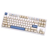 Soy Milk Blue White Keycap Thermal Sublimation Cherry Profile Keycap MDA For  Mechanical Jpan Korean Cangjie Keyboard Keycaps