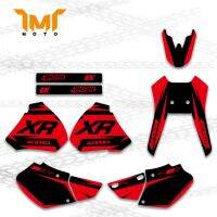 ☾℡℗ TMT Sepeda Motor Belakang Grafis Decals Stiker Kit Untuk Honda XR250 XR400 1996 1997 1998 1999 1997 - 2004 XR 250 400