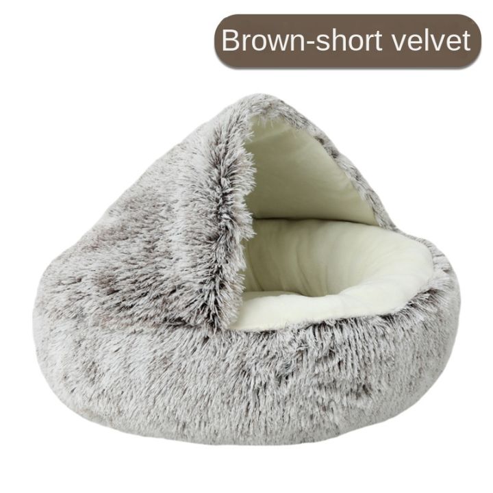 plush-cat-bed-round-cat-cushion-cat-house-2-in-1-warm-cat-basket-sleep-bag-cat-nest-kennel-for-small-dog-cat-dog-bed