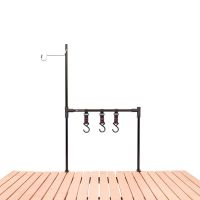 Detachable Outdoor Camping Pot Pan Hanging Rack Picnic Barbecue Cookware Storage Hanger Shelf