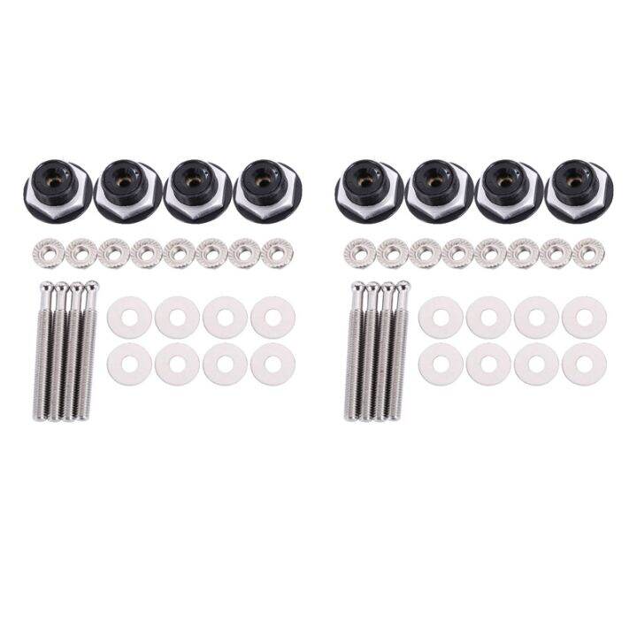 8X Push Button Quick Release Car Hood Latch Pin Lock Bumper Clip