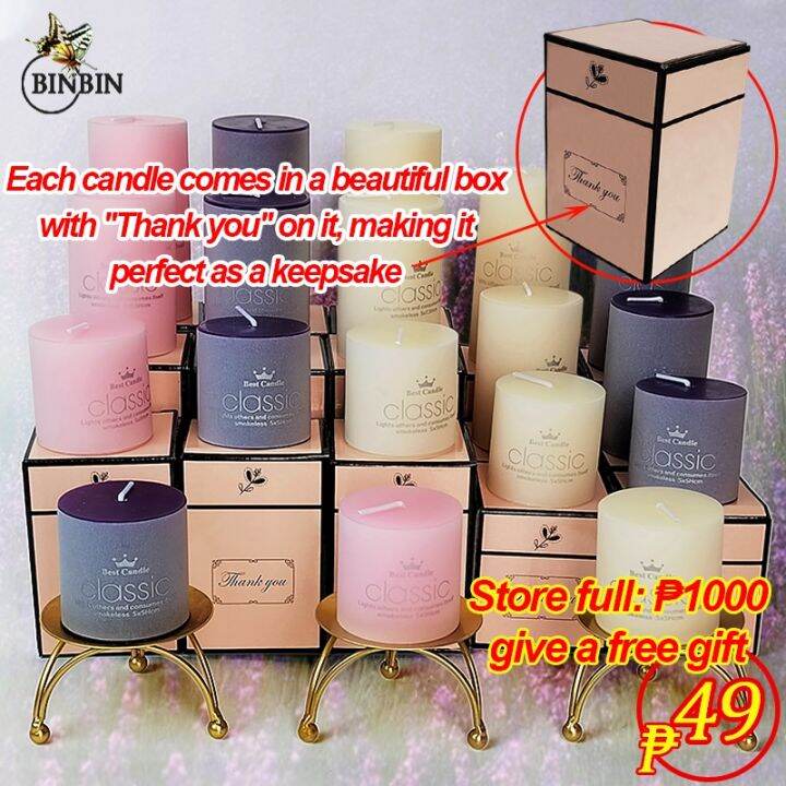 Scented candles baptismal souvenir candle bath and body works wedding