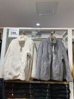 UNIQLO แจ็คเก็ตชุดขนแกะติดซิปผ้ากำมะหยี่สำหรับผู้ชาย440593ตัวแทนจัดซื้อในประเทศ (แจ็คเก็ตผ้าขนแกะแขนยาว)