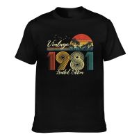 Vintage 1981 Limited Edition Hot Sell Diy Customized MenS Casual Tee