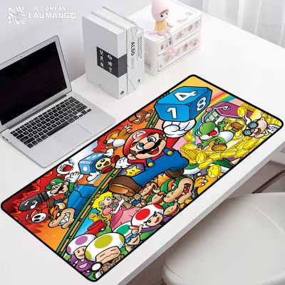 【jw】☍  Marios Xxl Game Mats Pc Accessories Extended Anime Gamer Desk Mause Large Mousepad Deskmat Mice