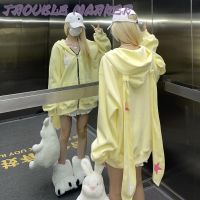 TroubleMaker เสื้อฮู้ด เสื้อแขนยาวอบอุ่น หลวมและสบาย ล้ำสมัย ทันสมัย แฟชั่น นุ่มนวล WWY23936PZ 39Z230925