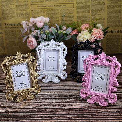 【CW】 2022 Baroque Photo Frame Fashion Resin Small Exquisite  Desktop Decoration Gifts Frind Luxury Ornament