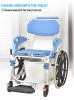 Cw01 xe lăn toilet có bô di động hỗ trợ vệ sinh tắm rửa cho người già - ảnh sản phẩm 1