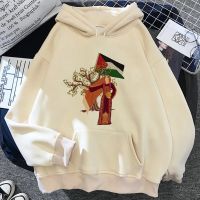 Palestine Hoodies ผู้หญิงเสื้อฮู้ดลายแขนยาว,เสื้อฮาราจูกุ2023กราฟิกตลกเสื้อเชิ้ตมีฮู้ด