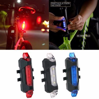 ไฟเตือนความปลอดภัยสำหรับรถจักรยานกันน้ำพร้อมช่องเสียบ USB,ยันไฟหลังไฟท้ายหน้าจักรยานจักรยาน MTB ไฟท้ายไฟรถจักรยานไฟจักรยาน