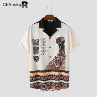 เสื้อเชิ้ตแขนสั้นชายลายรูปภาพเผ่า Medussa ChArmkpR