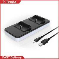 {Tenda} แท่นชาร์จ USB C แบบคู่สำหรับเครื่องชาร์จคอนโทรลเลอร์ DualSense พร้อมสาย USB