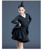 Latin Dance Dress for Girl Ballroom Dancing Kid Competition Dance Costumes Tango Dress Children Practice Dancing Wear Clothing