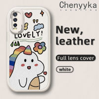 เคส Chenyyka สำหรับ Vivo Y20 Y20i Y20s Y20 2021 Y12a Y20S กรัม Y20T Y20S เมตร Y20S D เคสการ์ตูนหลากสีน่ารักยูนิคอร์นนำโชคคุณภาพสูงและทนทานเคสโทรศัพท์หนังนิ่มคลุมทั้งหมดเคสป้องกันกล้องเคสกันกระแทกขอบสีอ่อน