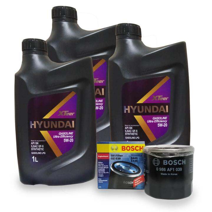 Hyundai XTeer Ultra Efficiency 5W20 Fully Synthetic Motor Oil Change