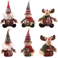 Santa Claus Christmas Doll Merry Christmas Decorations for Home Elk Christmas Ornaments Xmas Tree Decor 2022 Navidad Natal Gifts