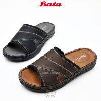 BATA รองเท้าแตะผู้ชาย มินิมอล ทรงเรียบ สีดำ,น้ำตาล ไซส์ 5-10 (39-44) (รุ่น 861-6242 ,861-4242)