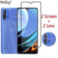 （ATG） Full CoverForRedmi 9Screen Protector For9 PowerGlass For9Glass 6.53