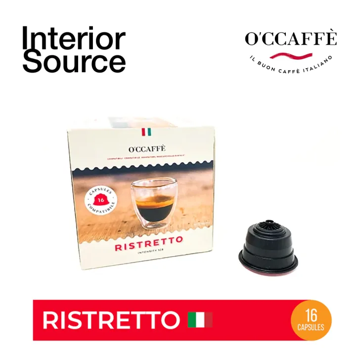 Occaffe Dolce Gusto Compatible Coffee Capsules Ristretto 16 Pods