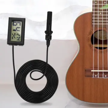 Ukulele Digital Hygrometer Humidity Gauge and Digital Thermometer