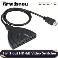 ☸Mimeo Grwibeou-Switcher Compatível Com HDMI Divisor De Vídeo 3 Em 1 Saída Portas PRA DVD HDTV Xbox PS3 PS4 1080P