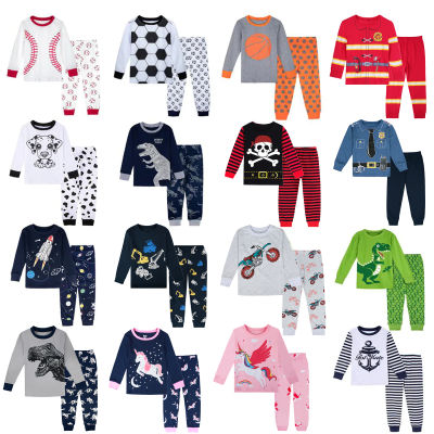 Boys Pyjamas Kids Dinosaur Pajama Set Child Pilot Sleepwear Toddler Girls Unicorn Pajamas Halloween Christmas PJS Winter Pijamas