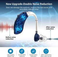 ZZOOI 2021 Best Bluetooth Mini Rechargeable Hearing Aid Digital BTE Hearing Aids Adjustable Tone Sound Amplifier Portable Deaf Elderly