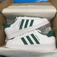 DAS Superstar Sneakers With Shell Design In Green And White Super Hot Trend 2023 Beautiful High-Quality Super Hot Trend - Real Photo