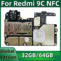 32กิกะไบต์64กิกะไบต์เมนบอร์ด PCB โมดูลสำหรับ R Edmi 9C NFC บอร์ดตรรกะปลดล็อคหลักแผงวงจรพิมพ์ที่มี MIUI OS ติดตั้ง