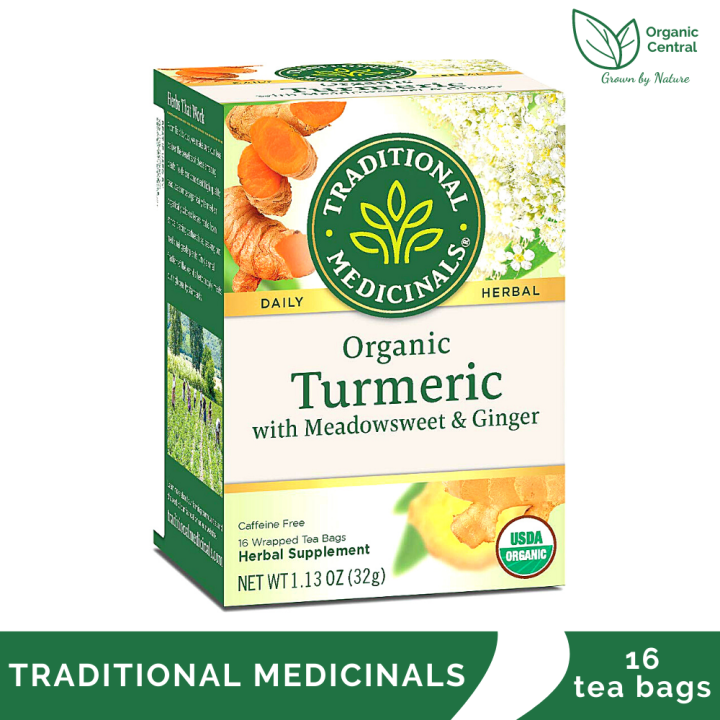 Traditional Medicinals Organic Turmeric with Meadowsweet and Ginger