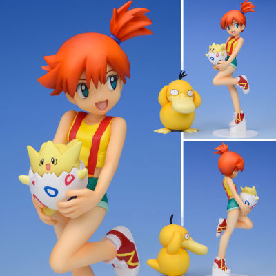 Figure ฟิกเกอร์ จากเรื่อง Pokemon Series โปเกมอน ซีรี่ส์ Misty Kasumi มิสตี้ คาสึมิ Togepi โทเงปี Psyduck โคดัก Koduck 1/8 โปเกม่อน Ver Anime ของสะสมหายาก อนิเมะ การ์ตูน มังงะ คอลเลกชัน ของขวัญ จากการ์ตูนดังญี่ปุ่น New Collection ตุ๊กตา Model โมเดล
