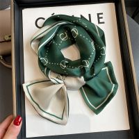 ☃┅ Silk Skinny Ribbon Scarf Women Print Luxury Headband Neck Tie Female Hair Band Bag Wirst Belt Foulard Headkerchief Echarpe 2022