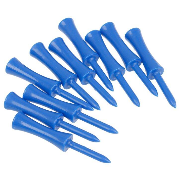 50pcs-set-activing-blue-color-plastic-golf-tees-83mm-durable-rubber-cushion-top-golf-tee-68mm-towels