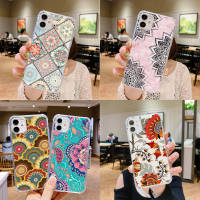 A-84 Floral Casing อ่อนนุ่ม TPU เคสโทรศัพท์ หรับ Realme Narzo C25Y 6S 7I C17 50i 6I C25S 20 C20 C2 C20A C3 3I 5S 5 C21 C25 5I 30A C12 8 C11 3 C21Y 6 C15 Pro โปร่งใส ปก