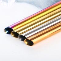 1pc 304 Stainless Steel 12mm Drinking Straw Drink Pearl Milkshake Fat Bubble Tea Straws Cocktail Party Jumbo With 1pc Brush Specialty Glassware