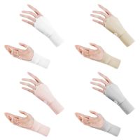 ✖❡ Golf Ice Half Finger Gloves Golf Glove Sun UV Protector Golf Open Fingered Ice Silk Sunscreen Half Cool and Breathable for Women