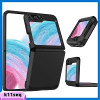 K8SEQ ป้องกันการกระแทก สำหรับ Z flip 5 Case บานพับแบบบานพับ พีซีทีพียู ตัวป้องกันโทรศัพท์มือถือ ของใหม่ ฝาครอบเต็มรูปแบบ ฝาปิดโทรศัพท์ สำหรับ Samsung Galaxy Z Flip5 โทรศัพท์สำหรับโทรศัพท์