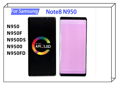 Note8ต้นฉบับ N950F จอ LCD สำหรับ Samsung Galaxy Note 8ดิสเพลย์พร้อมกรอบ Super AMOLED Note 8 SM-N950A N950U หน้าจอสัมผัส LCD