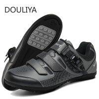 DOULIYA Lock-Free Cycling Shoes Flat Pedal Shoes Men Bike Cleat Sneaker MTB Bicycle Biking Women Breathable Indoor Boots