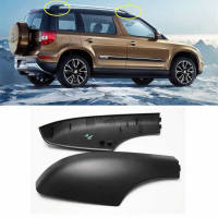 หลังคาคลุมราวหลังคาสีดำด้านหลังเปลือกปลายราวหลังคาสำหรับ Skoda Yeti SUV 5LD 860 145/146 5LD 860 149/150