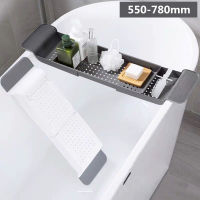 Home Sink Shelf Bathtub Storage Rack Bath Tray Shelf Drain Rack Bathroom Holder Kitchen Storage Suction Cup Kitchen Storage