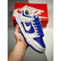 Sports Shoes Original Unisex sb duk ‘’white blue‘’ Sneakers For Women Low Cut Shoes For Men Couple Shoes Standard Size:36-46