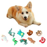 Cartoon Plush Dog Toys for Small Medium Dogs Animal Dog Squeaky Toy Bite Resistant Chew Toy Molar Teeth Cleaning Puppy Toys