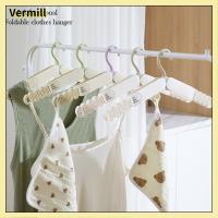 VERMILL รูปตัว S ไม้แขวนเสื้อพับได้ การหมุน365 ° พลาสติกทำจากพลาสติก ที่แขวนเสื้อผ้าสำหรับเดินทาง ของใหม่ ราวตากผ้าแบบหมุนได้ ถุงเท้าส์