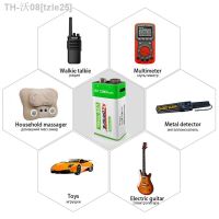 xphb22 New 9V 12800mAh Rechargeable Lithium-ion Battery Suitable for Multimeter Microphone Toy Remote Control Special Charging Cable