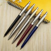 Metal Ballpoint Pen Press Style Commercial Gift Pens For School Office Core Automatic Ball Pen Pens