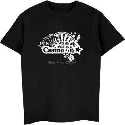 Summer Casino Poker Dice Funny T-Shirt Men Cotton Short Sleeve T Shirt Casual Hip Hop Tees Tops Harajuku Streetwear Fitness