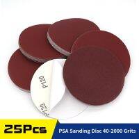 25 Pcs 5 Inch 6 Inch PSA Sanding Discs Aluminium Oxide Self Adhesive 40-2000 Grit Sandpaper for Metal Car Grinding and Polishing Power Sanders