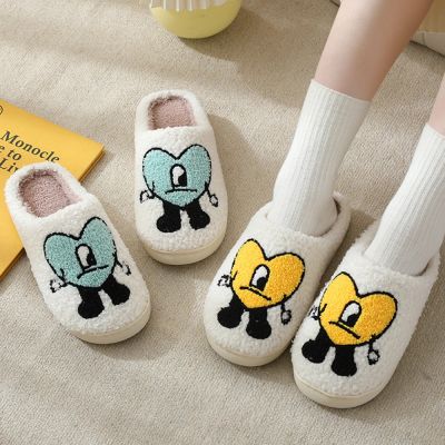 ขายดีที่สุด ioztt2023 - /✗ Warm Slippers Fur Bad Cushion Slides Bedroom Ladies Cotton Female Shoes qt841